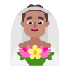 Man With Veil Flat Medium Emoji from Fluent Emoji Flat Set | Free Download as SVG Vector and Transparent PNG | Streamline emojis