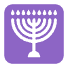 Menorah Flat Element from Fluent Emoji Flat Set