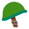 Military Helmet Flat Emoji from Fluent Emoji Flat Set | Free Download as SVG Vector and Transparent PNG | Streamline emojis