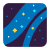 Milky Way Flat Element from Fluent Emoji Flat Set