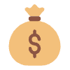 Money Bag Flat Element from Fluent Emoji Flat Set