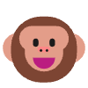 Monkey Face Flat Element from Fluent Emoji Flat Set