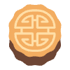 Moon Cake Flat Element from Fluent Emoji Flat Set