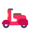 Motor Scooter Flat Element from Fluent Emoji Flat Set