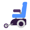 Motorized Wheelchair Flat Element from Fluent Emoji Flat Set