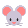 Mouse Face Flat Element from Fluent Emoji Flat Set