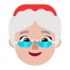 Mrs Claus Flat Medium Light Element from Fluent Emoji Flat Set