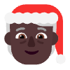 Mx Claus Flat Dark Element from Fluent Emoji Flat Set