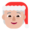Mx Claus Flat Medium Light Element from Fluent Emoji Flat Set