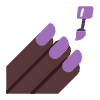 Nail Polish Flat Dark Element from Fluent Emoji Flat Set