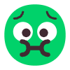 Nauseated Face Flat Emoji from Fluent Emoji Flat Set | Free Download as SVG Vector and Transparent PNG | Streamline emojis