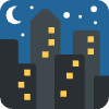 Night With Stars Element from Twemoji Emoji Set