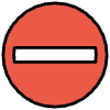 No Entry Element from OpenMoji Emoji Set