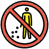 No Littering Element from OpenMoji Emoji Set