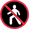 No Pedestrians Element from Twemoji Emoji Set