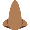 Nose Medium Dark Skin Tone Element from Twemoji Emoji Set