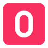 O Button (blood Type) Flat Element from Fluent Emoji Flat Set