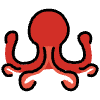 Octopus Element from OpenMoji Emoji Set