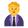 Office Worker Flat Default Element from Fluent Emoji Flat Set