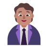 Office Worker Flat Medium Element from Fluent Emoji Flat Set