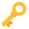 Old Key Flat Element from Fluent Emoji Flat Set