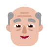 Old Man Flat Medium Light Element from Fluent Emoji Flat Set