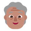 Older Person Flat Medium Element from Fluent Emoji Flat Set