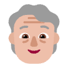 Older Person Flat Medium Light Element from Fluent Emoji Flat Set