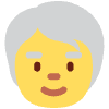 Older Person Element from Twemoji Emoji Set