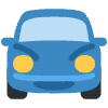 Oncoming Automobile Element from Twemoji Emoji Set