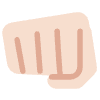 Oncoming Fist Light Skin Tone Element from Twemoji Emoji Set
