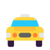 Oncoming Taxi Flat Element from Fluent Emoji Flat Set
