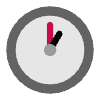 One Oclock Flat Element from Fluent Emoji Flat Set