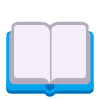 Open Book Flat Element from Fluent Emoji Flat Set