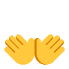 Open Hands Flat Default Element from Fluent Emoji Flat Set