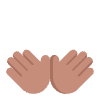 Open Hands Flat Medium Element from Fluent Emoji Flat Set