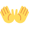 Open Hands Element from Twemoji Emoji Set