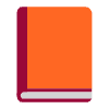 Orange Book Flat Element from Fluent Emoji Flat Set