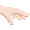 Palm Down Hand Light Skin Tone Emoji from Twemoji Set | Free Download as SVG Vector and Transparent PNG | Streamline emojis