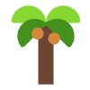 Palm Tree Flat Element from Fluent Emoji Flat Set