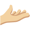 Palm Up Hand Medium Light Skin Tone Emoji from Twemoji Set | Free Download as SVG Vector and Transparent PNG | Streamline emojis