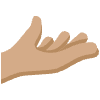Palm Up Hand Medium Skin Tone Element from Twemoji Emoji Set