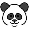 Panda Element from OpenMoji Emoji Set