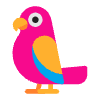 Parrot Flat Element from Fluent Emoji Flat Set