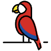 Parrot Element from OpenMoji Emoji Set