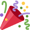 Party Popper Element from Twemoji Emoji Set