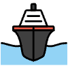 Passenger Ship Element from OpenMoji Emoji Set