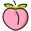 Peach Element from OpenMoji Emoji Set
