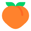 Peach Flat Emoji from Fluent Emoji Flat Set | Free Download as SVG Vector and Transparent PNG | Streamline emojis