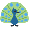 Peacock Element from Twemoji Emoji Set